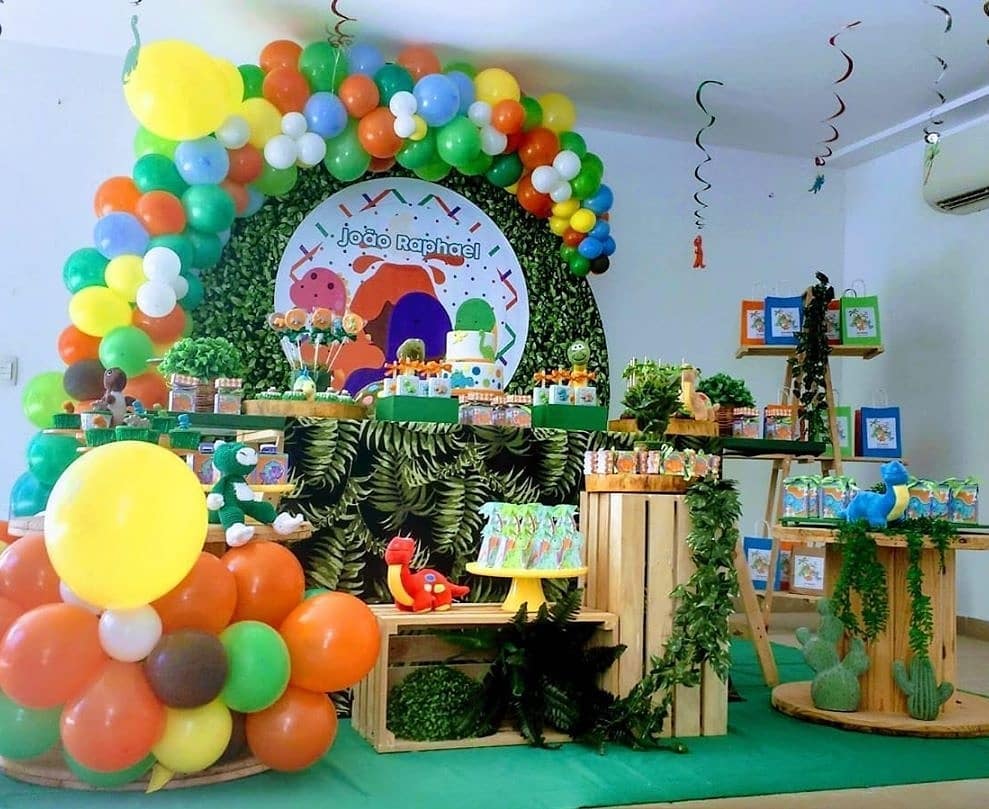 😍 Adornos de Dinosaurios Para Fiesta de Cumpleaños / Ideas Decoración Para  Cumpleaños 