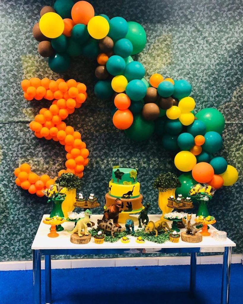 Onza bestia trabajador Fiesta de dinosaurios para niños | Guía para decorar cumpleaños infantiles