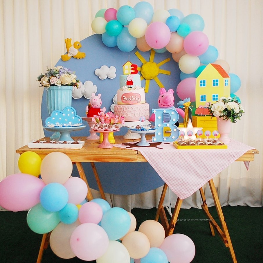 Globos Peppa Pig ideales para decorar tu fiesta de cumpleaños
