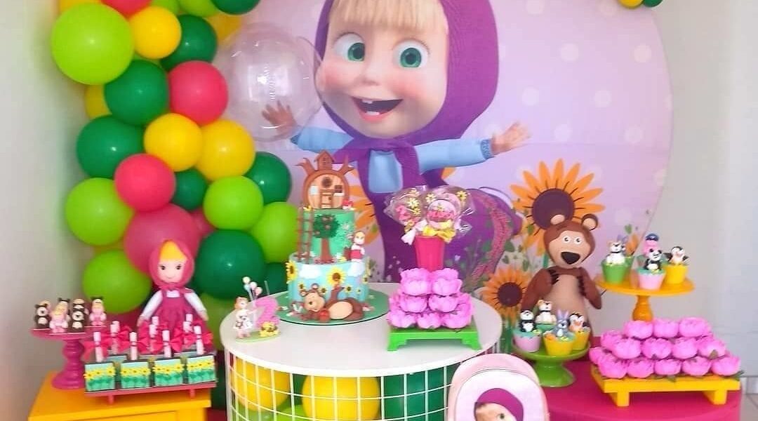 Masha y el oso vasos de fiesta de cumpleaños de niños niñas decoración de mesa Decoración