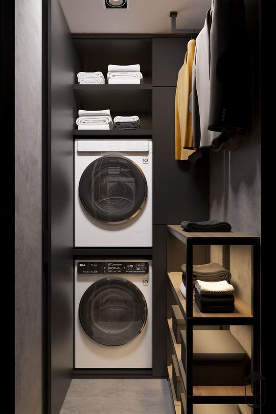 ideas modernas para cuartos de lavado