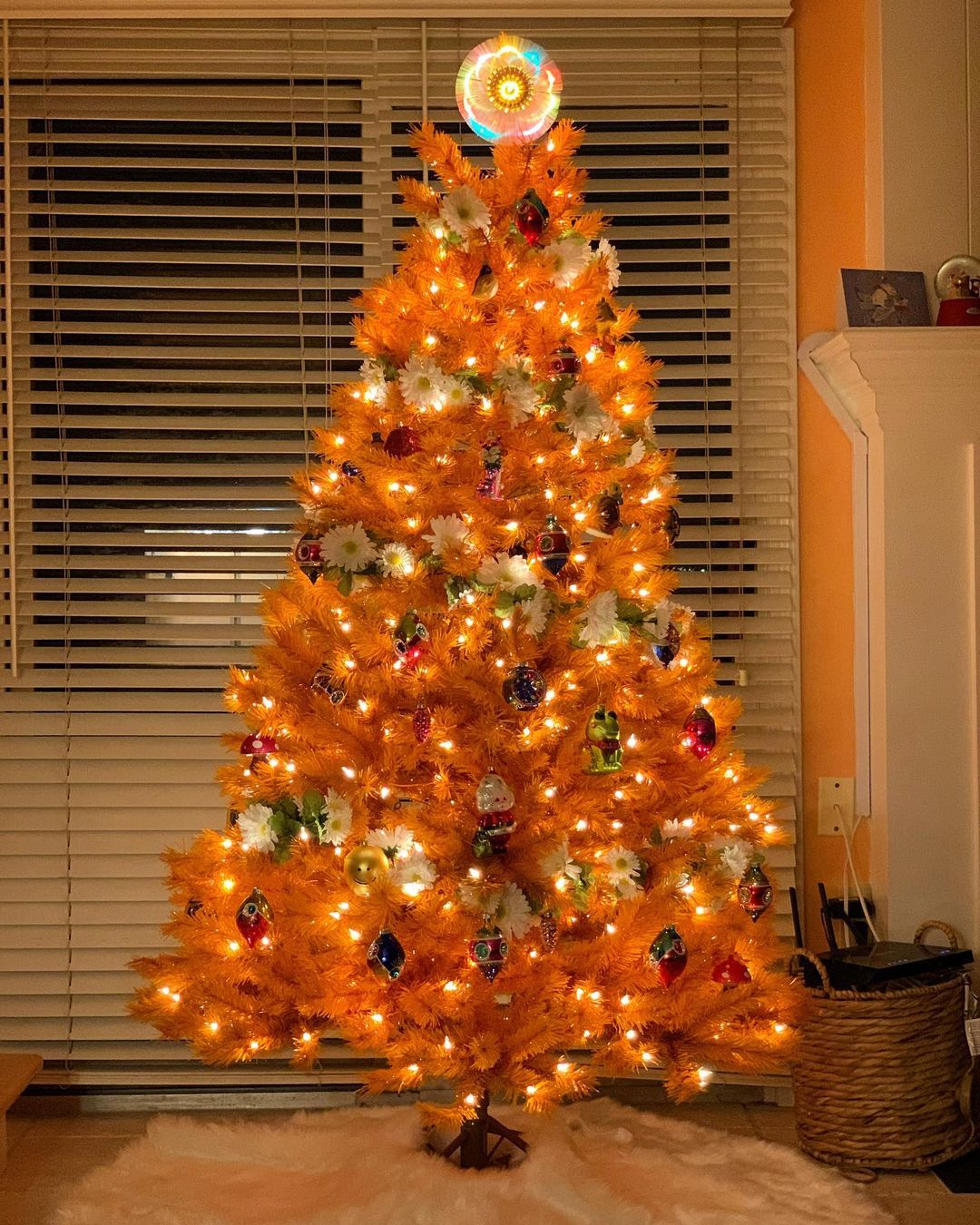 decoracion navideña naranja