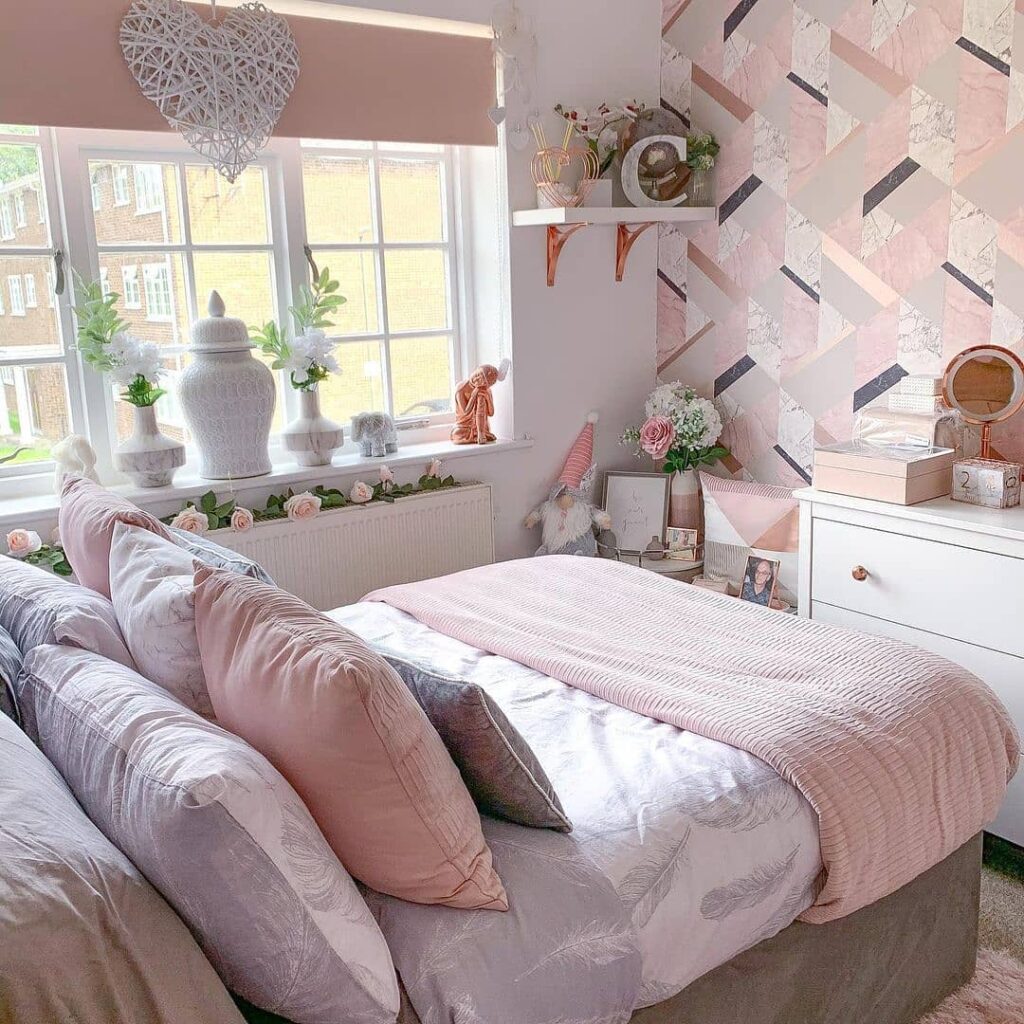 decoracion de interiores en color rosa